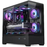 Kuciste Stars Solution S04 Crno, Tempered Glass 3x12cm Argb