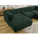 Bobochic Paris Tamno zelena kutna garnitura od bouclé tkanine (u obliku slova "U") Zephyr – | shoptok.hr