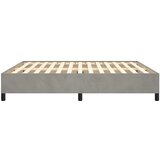  Okvir za krevet bez madraca svjetlosivi 160 x 200 cm baršunasti | shoptok.hr