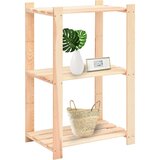  Stalci za pohranu s 3 razine 10 kom 60x38x90 cm borovina 150 kg | shoptok.hr