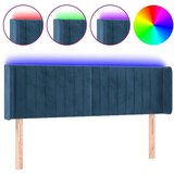  Posteljno vzglavje temno modro 147x16x78/88 cm žamet, (20935951) | Shoptok.si