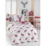 Hanah home set Single posteljine Geyik, 140x200cm, Crveni Cene