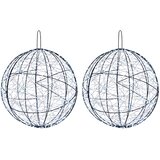  Božićni vrh svjetla 2 kom. 1900 LED lampica Hladno bijela | shoptok.hr