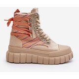 Boto Women's High Suede Sneakers Beige Eleamia | Shoptok.si