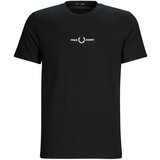Fred Perry EMBROIDERED T-SHIRT Crna Cijene
