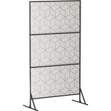  Zaslon za privatnost 100 x 50 x 180 cm Nehrđajući čelik Srebrna | shoptok.hr