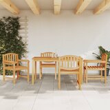 vidaXL 5-dijelni vrtni blagovaonski set od masivne tikovine | shoptok.hr
