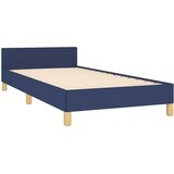  Okvir kreveta s uzglavljem bez madraca plavi 90x190 cm tkanine | shoptok.hr