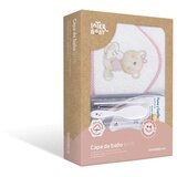 Interbaby ručnik Love You 100x100 white/pink + češalj i četka | shoptok.hr