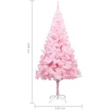 vidaXL Umetna novoletna jelka s stojalom roza 240 cm PVC | Shoptok.si