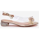 S. BARSKI Transparent Sandals On Low Heel With Decoration D&A | Shoptok.si