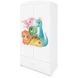  Dječji ormar - DINOSAURI - bijeli | shoptok.hr