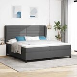  s opruga kutije Tamno siva 200 x 200 cm tkanina | shoptok.hr