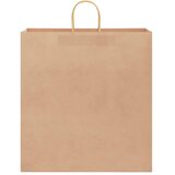  Papirnate vrećice 250 kom s ručkama smeđe 45x17x48 cm | shoptok.hr