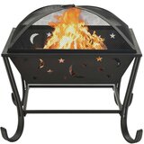 Posuda za vatru sa žaračem 62 cm XXL čelična | shoptok.hr