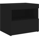  Noćni ormarić s LED svjetlima crni 50x40x45 cm | shoptok.hr