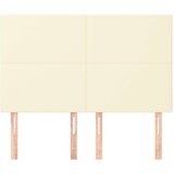  Posteljno vzglavje 4 kosa krem 72x5x78/88 cm umetno usnje, (20739593) | Shoptok.si
