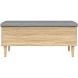  Klupa za pohranu boja hrasta 102x42x46 cm od konstruiranog drva | shoptok.hr