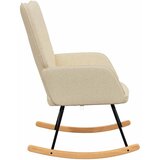  Stolica za ljuljanje od tkanine krem | shoptok.hr