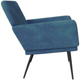  Klupa plava 108 x 79 x 79 cm baršunasta | shoptok.hr