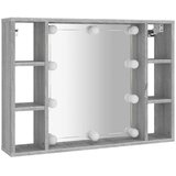 Ormarić s ogledalom LED boja hrasta sonome 76x15x55 cm | Eponuda.ba