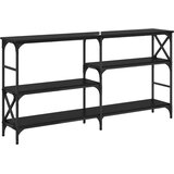  Konzolna stolica s policom Crni hrast 150 x 29 x 76,5 cm | Eponuda.ba