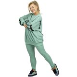 Pri Women's tracksuit loose sweatshirt + ribbed leggings CHICAGO Cene
