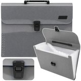  Folder Folder Organizer for Documents, 13 Compartments, Gray, A4, Holder | shoptok.hr