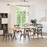  Noge za blagovaonski stol u obliku slova X, 2 kom, antracit, 50 x (72-73) cm, čelik | shoptok.hr