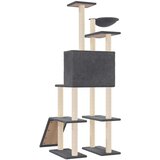  Penjalica za mačke sa stupovima za grebanje tamnosiva 166 cm | shoptok.hr