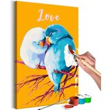  Slika za samostalno slikanje - Parrots in Love 40x60 | shoptok.hr