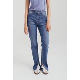 Legendww zenske slim fit farmerice sa visokim strukom i modernim prorezom na nogavicama -model 225 | ePonuda.com