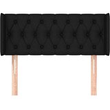 Uzglavlje s ušima crno 93x16x78/88 cm od tkanine | shoptok.hr