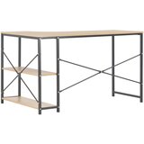  Stol za računalo crni i boja hrasta 120 x 72 x 70 cm | Shoptok.si