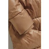 Marisse Long Dark Beige Hooded Jacket | ePonuda.com