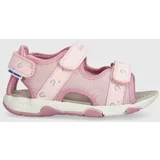 Geox Otroški sandali SANDAL MULTY roza barva