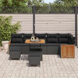  Sjedeća garnitura za vrt 9 kom. 9-Broj sjedala Crna 80 x 80 x 71 cm | shoptok.hr