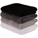Mjoll Set peškira Rainbow, 50x90cm, 4 dijela, Crno-siva | Eponuda.ba