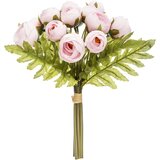 Atmosphera UMJETNO CVIJEĆE BUKET KAMELIJA 18 KOM 30CM PES/PVC ROZA Slike