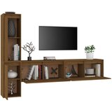TV ormarići 4 kom smeđa boja meda od masivne borovine | shoptok.hr