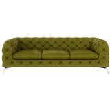 Ropez Zelena baršunasti sofa 243 cm Chelsea – Cijene