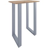 XXXL Barska Miza Xona, Barva Hrasta, Srebrna, 80x50cm Cene