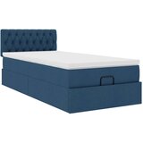  Ottoman krevet s madracem plavi 80x200 cm tkanina | shoptok.hr