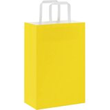  Papirnate vrećice 250 kom s ručkama žute 21x11x31 cm | shoptok.hr