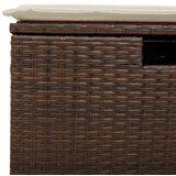  5-dijelni set vrtnih sofa s jastucima poliratan smeđi | shoptok.hr