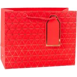  Geometric Gift Bag Gold Lines 23 x 18 x 10cm | Shoptok.si