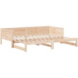  Krevet za povlačenje za dan Smeđa 203,5 x 184 x 56,5 cm | shoptok.hr