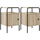  Noćni ormar 2 kom. Hrast sonoma Konstruirano drvo | shoptok.hr