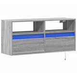  Zidni TV ormarić s LED svjetlima siva boja hrasta 100x31x45 cm | shoptok.hr