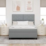  Krevet s opruga kutije Svijetlo siva 140 x 200 cm tkanina | shoptok.hr